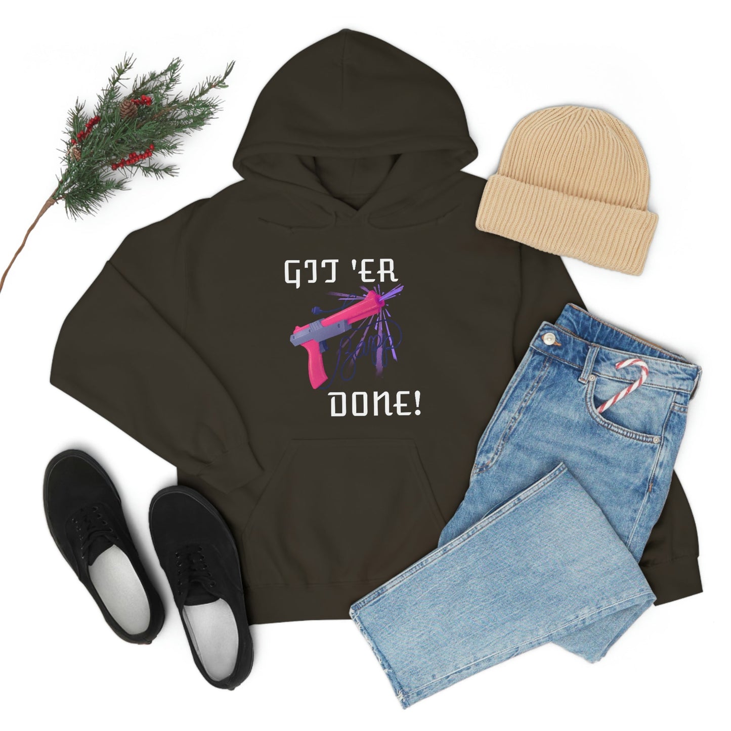 Git 'er Done Retro Gamer Hoodie