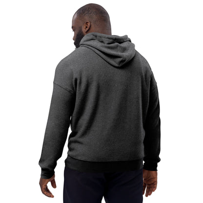 MINIMALIST - BLACK Unisex sueded fleece hoodie - Albasat Designs