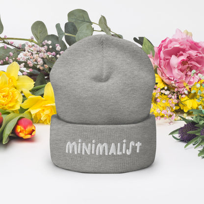 MINIMALIST Design - Embroidered Cuffed Beanie