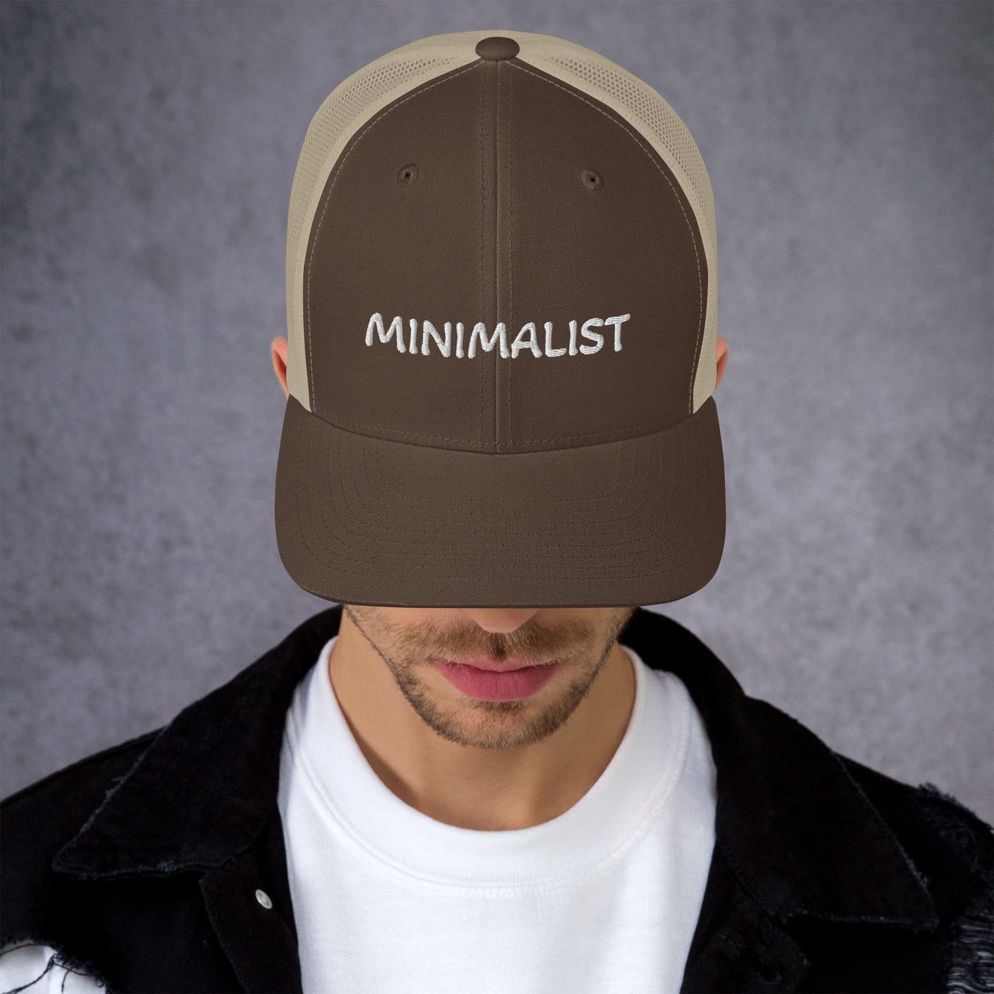MINIMALIST Design - Embroidered Trucker Cap