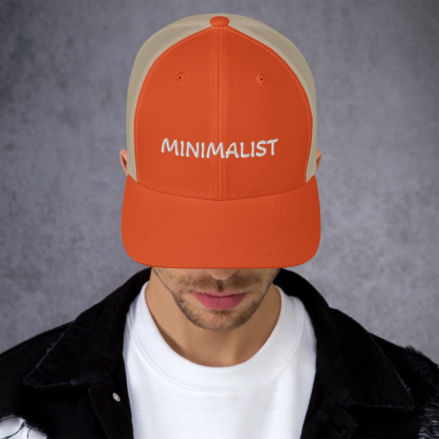 MINIMALIST Design - Embroidered Trucker Cap