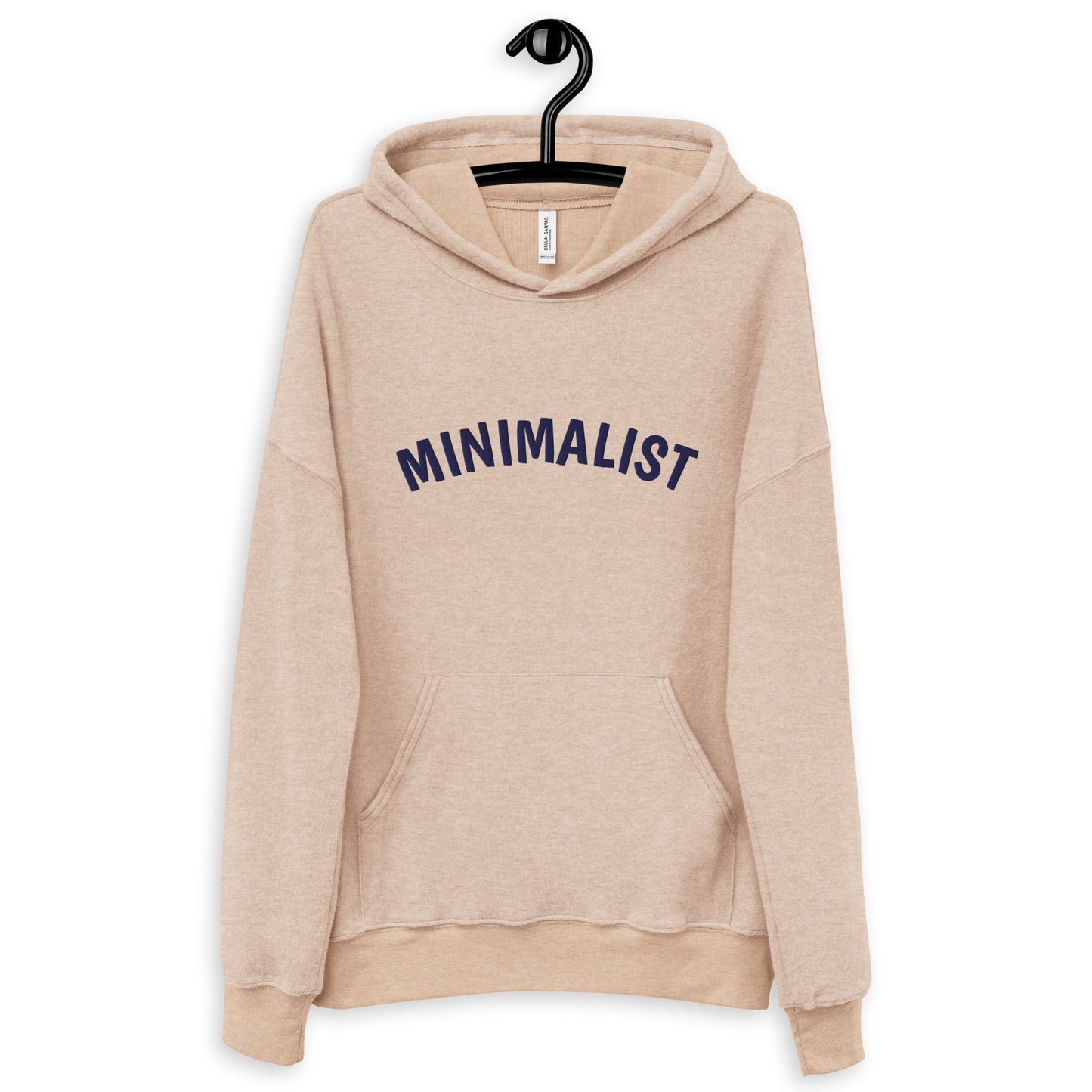 MINIMALIST Design - Embroidered Unisex sueded fleece hoodie Light Colors