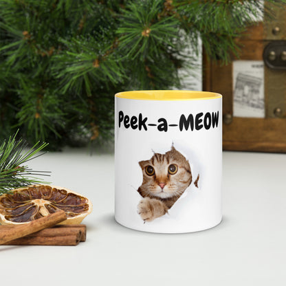 Peek-A-Meow Cute Kitten Mug